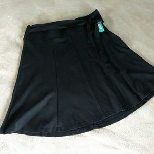Maurice's black a line skirt plus size